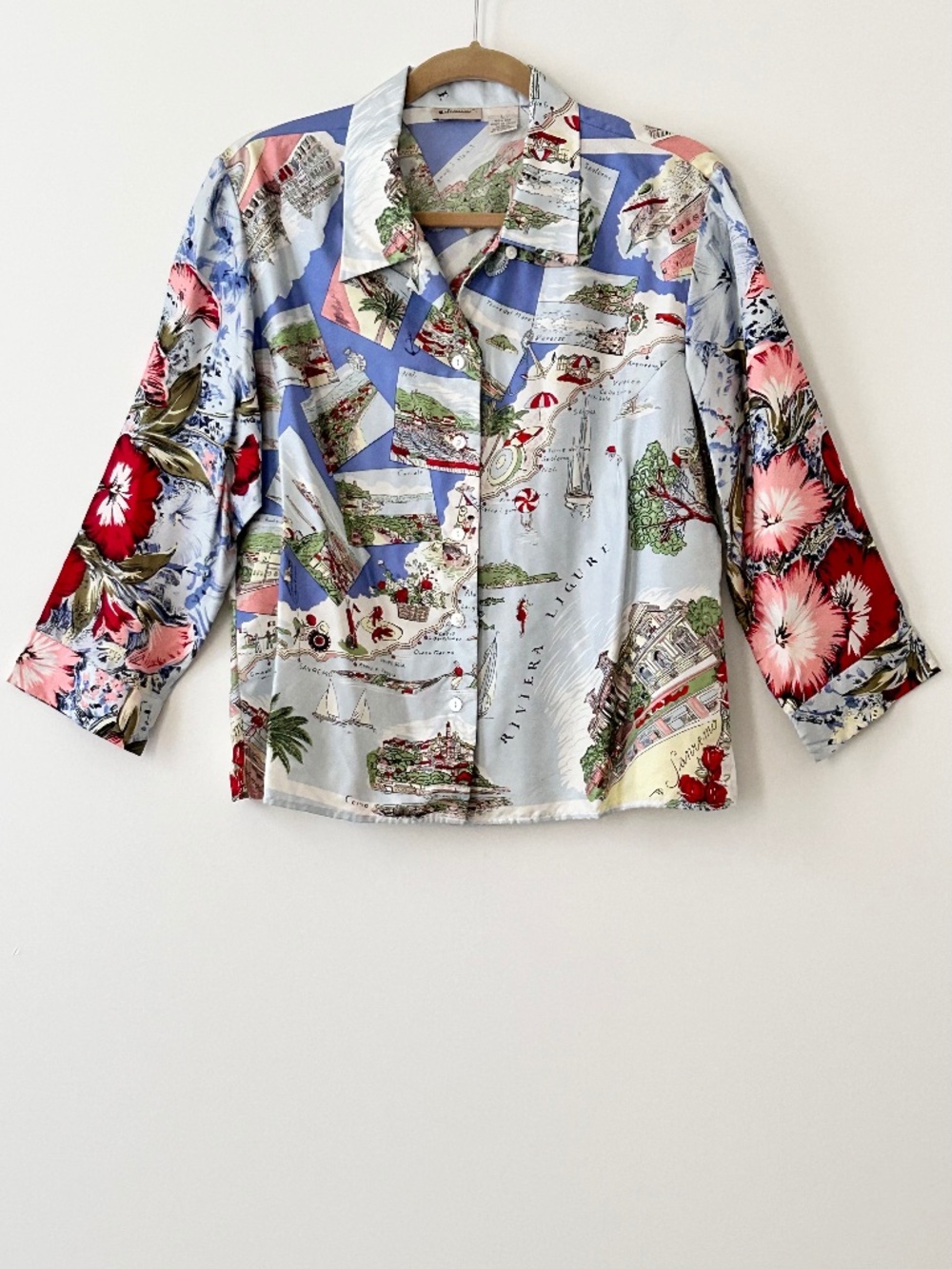 Elevenses 100% Silk Italian Riviera Shirt